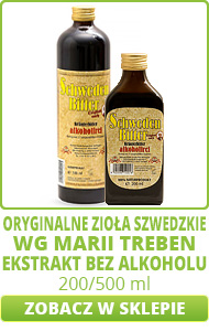 Oryginalne zioła szwedzkie wg Marii Treben - Ekstrakt Wyciąg (Nalewka) bez alkoholu